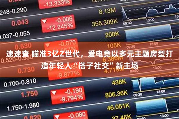 速速查 瞄准3亿Z世代，爱电竞以多元主题房型打造年轻人“搭子社交”新主场