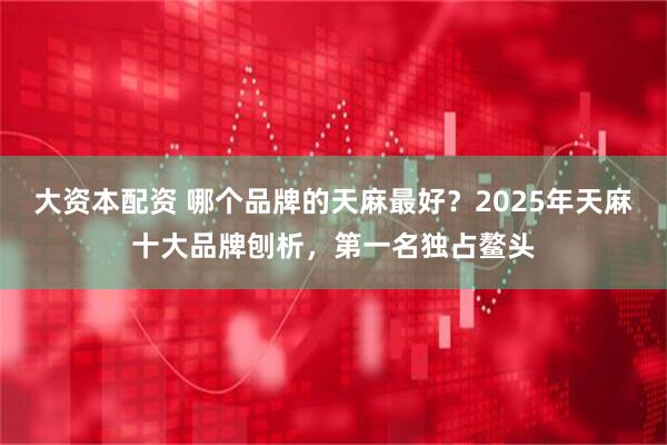 大资本配资 哪个品牌的天麻最好？2025年天麻十大品牌刨析，第一名独占鳌头